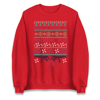 Now I Have A Machine Gun Christmas Jumper