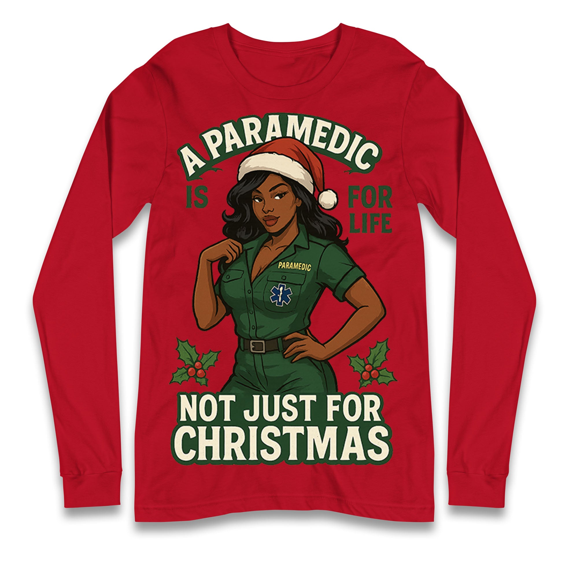 Paramedic Christmas Longsleeve T Shirt