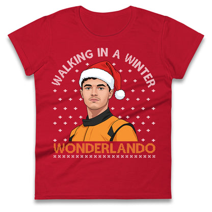 Lando Norris Christmas Ladies T Shirt