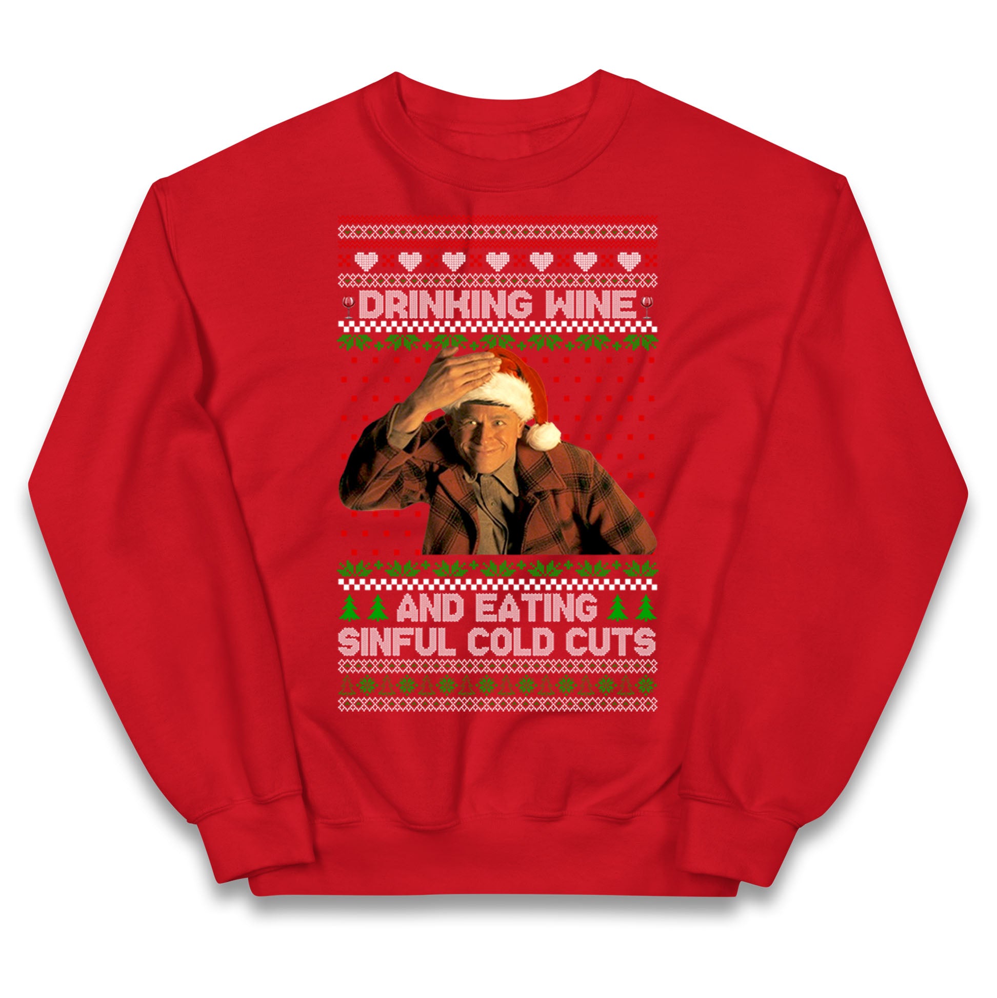 Ed Gein Wine Christmas Kids Jumper