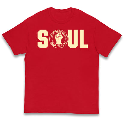 Northern Soul Keep The Faith Logo Kids T Shirt