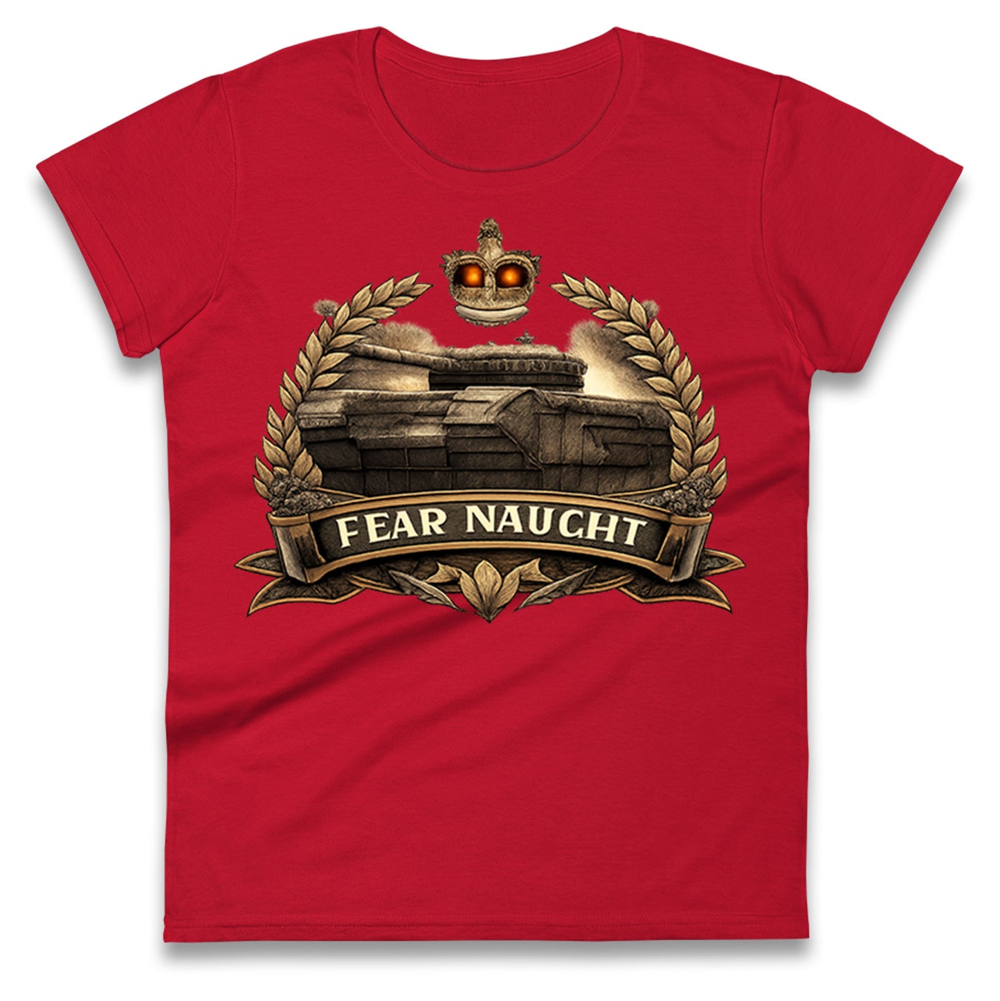 Fear Naught Royal Tank Regiment Ladies T Shirt