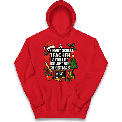 Primary School Teacher Christmas Kids Hoodie