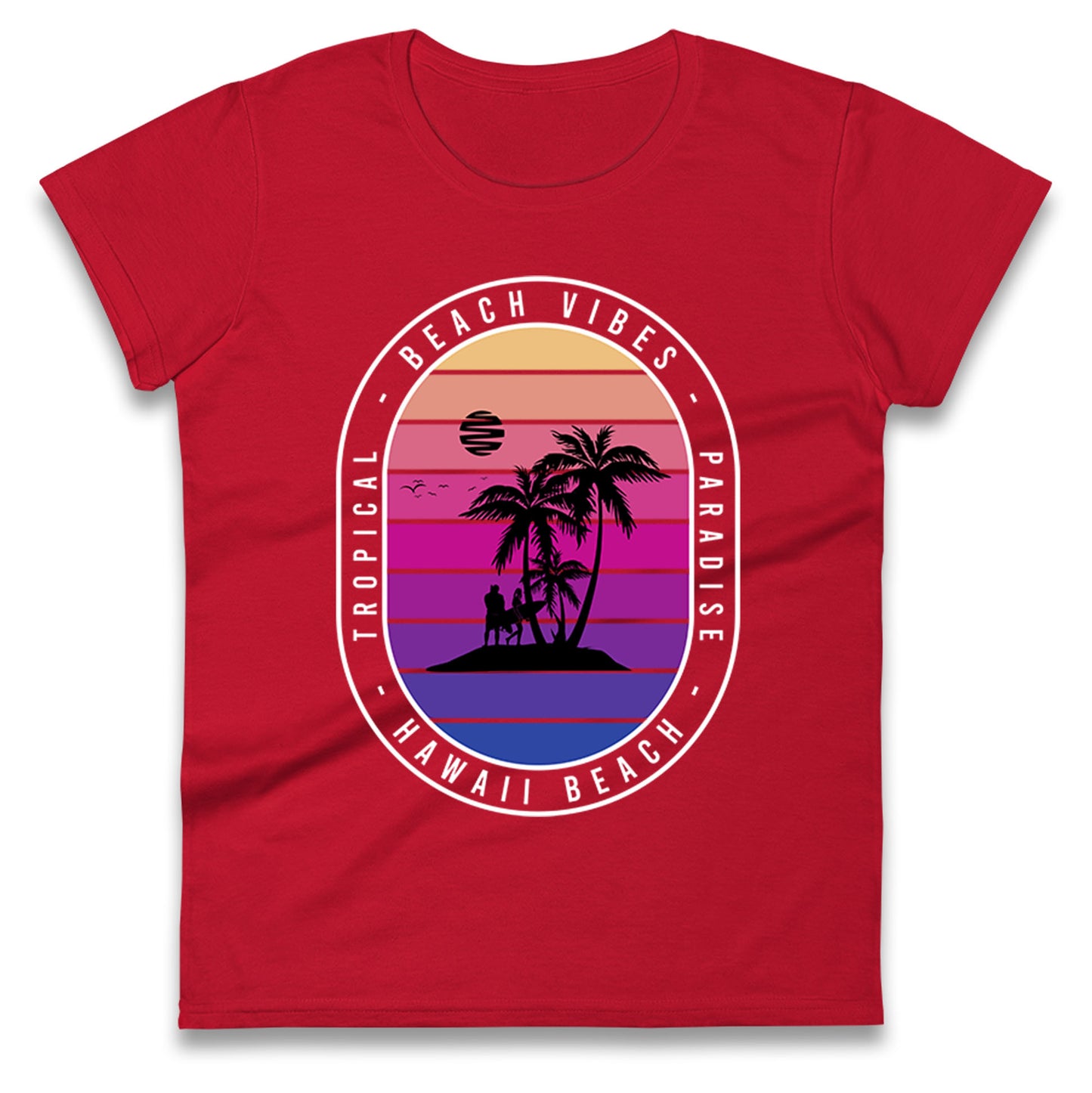 Hawaii Beach Ladies T Shirt