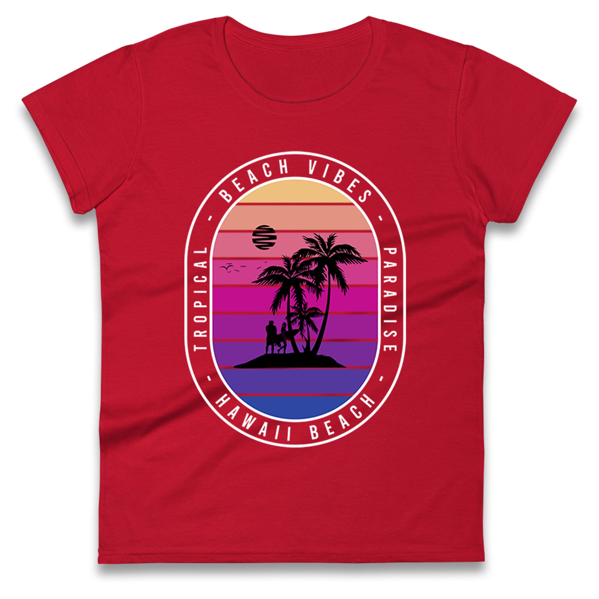 Hawaii Beach Ladies T Shirt