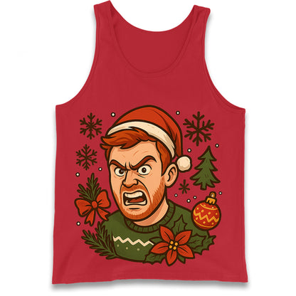 Angry Ginge Christmas Tank Top