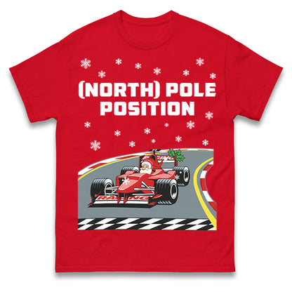 Santa North Pole Position F1 Christmas T Shirt