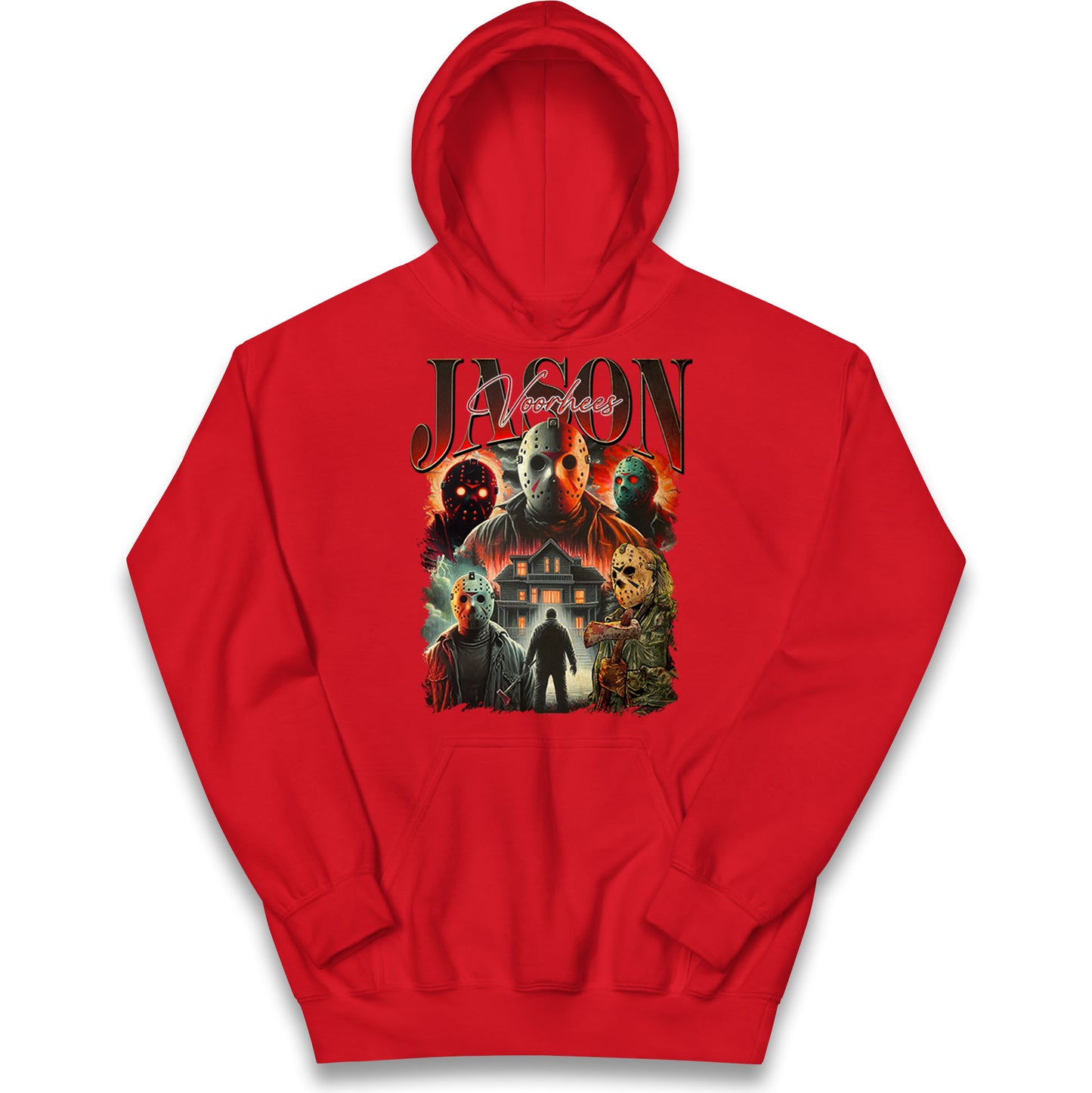 Jason voorhees scary Halloween Bootleg Kids Hoodie