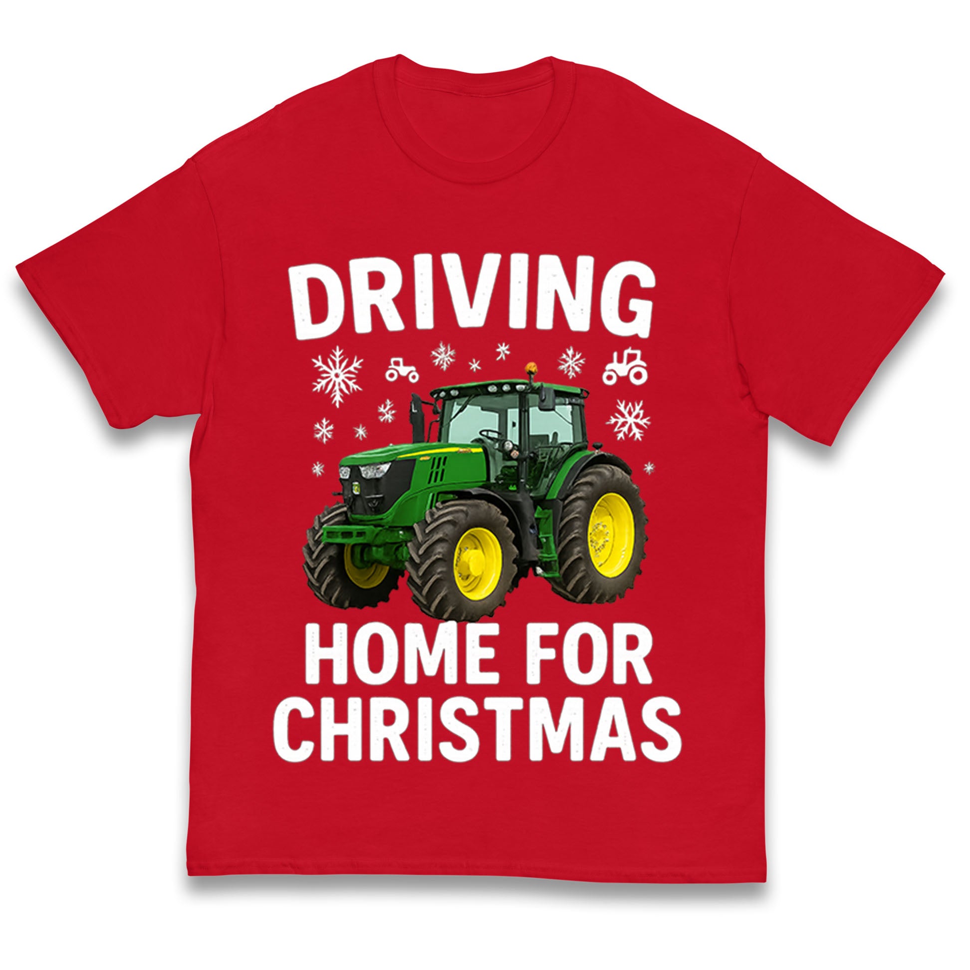 John Deere Tractor Christmas Kids T Shirt