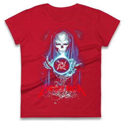Metallica Skellington Sorcerer Ladies T Shirt