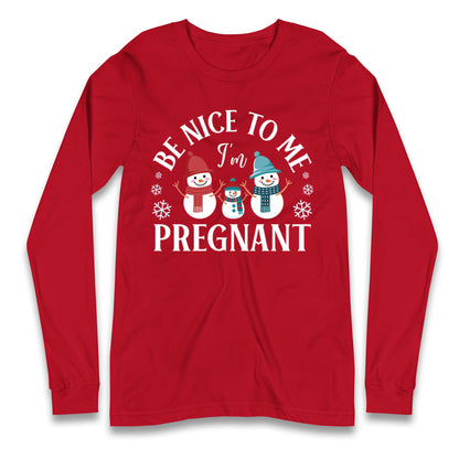 Pregnant At Christmas Longsleeve T Shirt