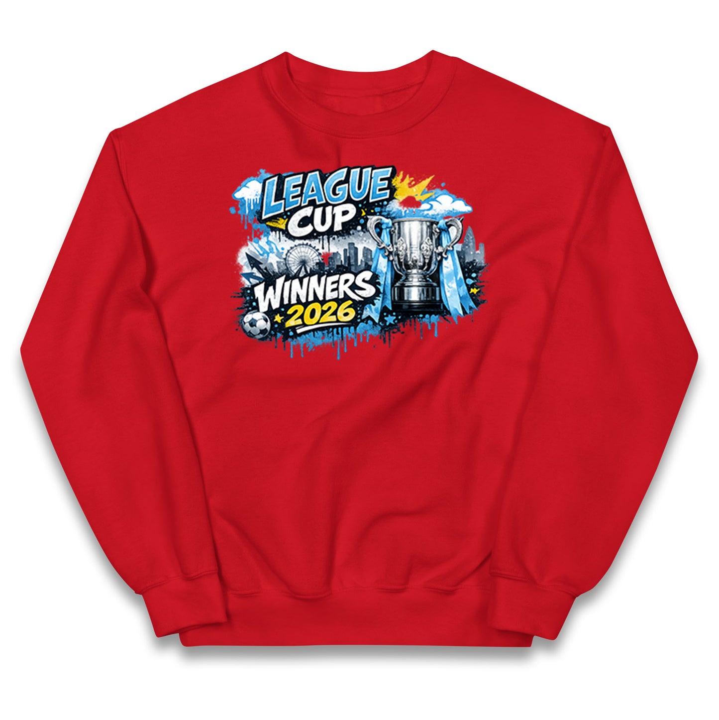 Man City League Cup Winners 2026 Kids Jumper