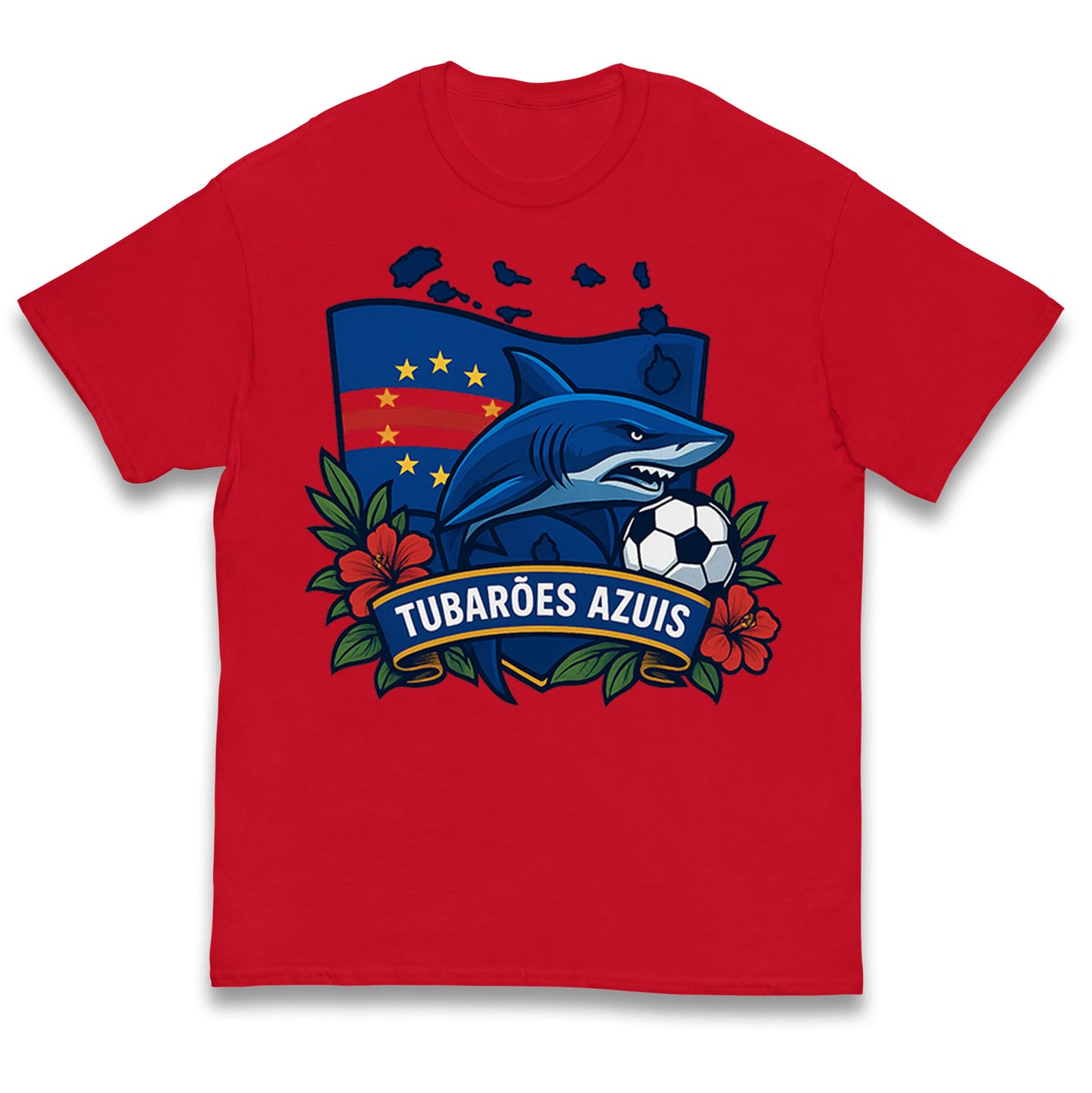 Cape Verde Football Kids T Shirt