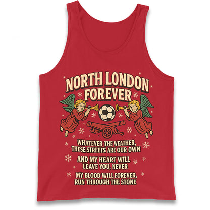 North London Forever Arsenal Christmas Tank Top