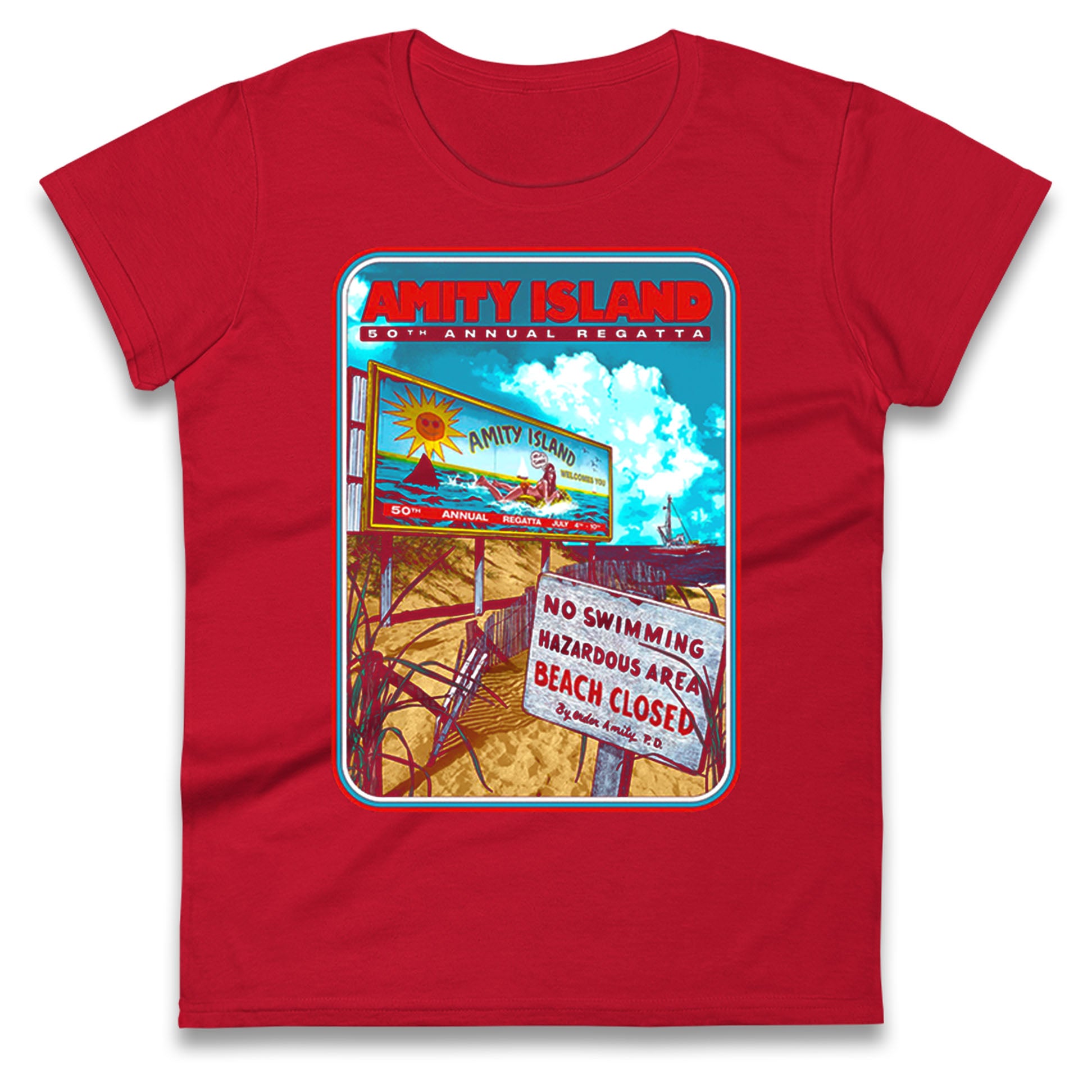 Jaws Ladies T Shirt