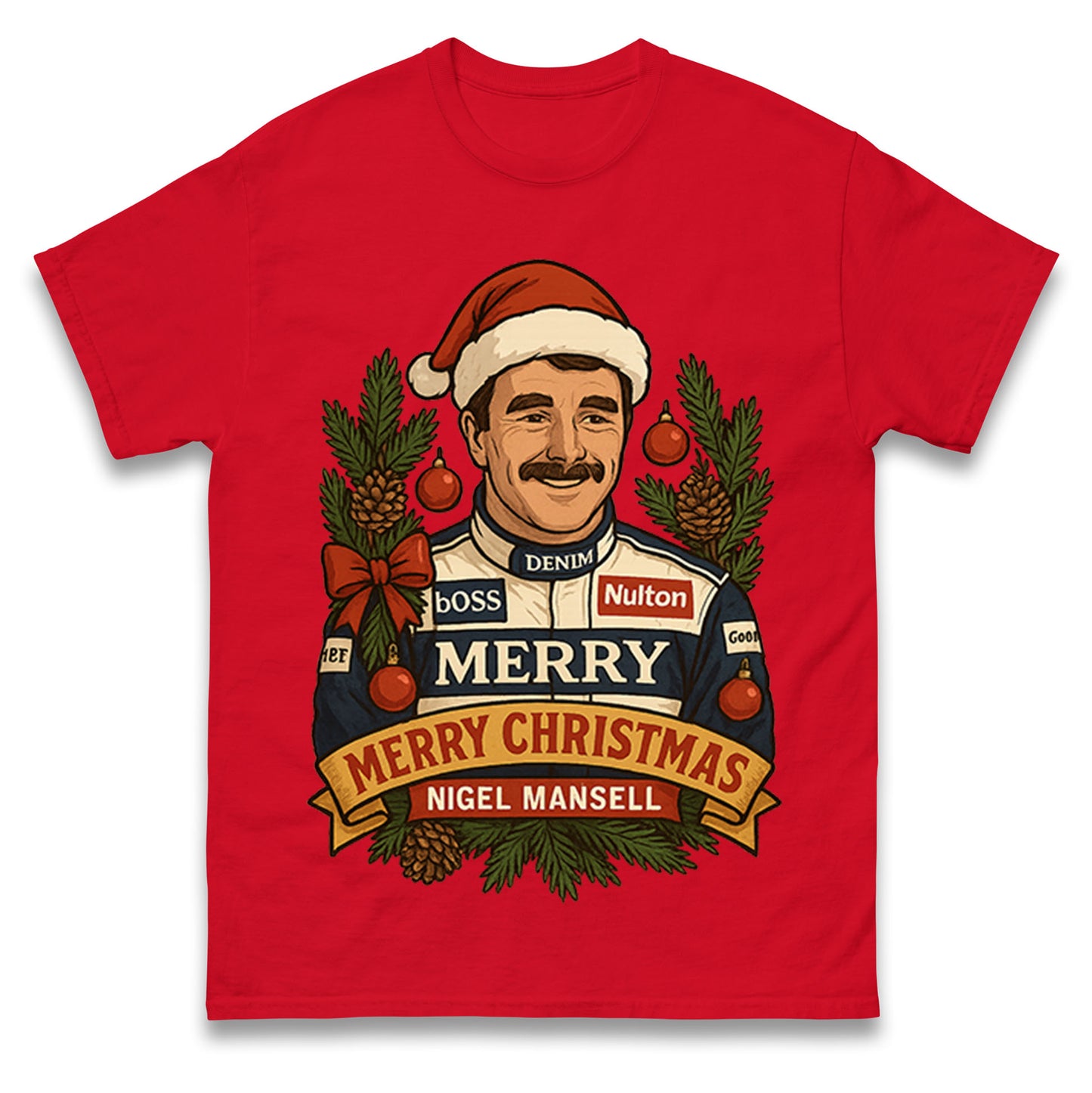 Nigel Mansell Christmas T Shirt