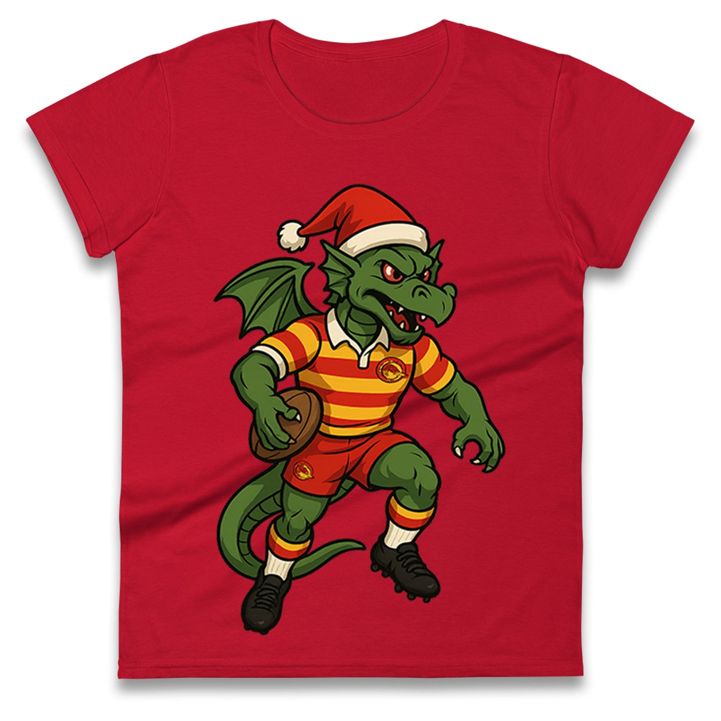 Catalans Dragons Christmas Ladies T Shirt