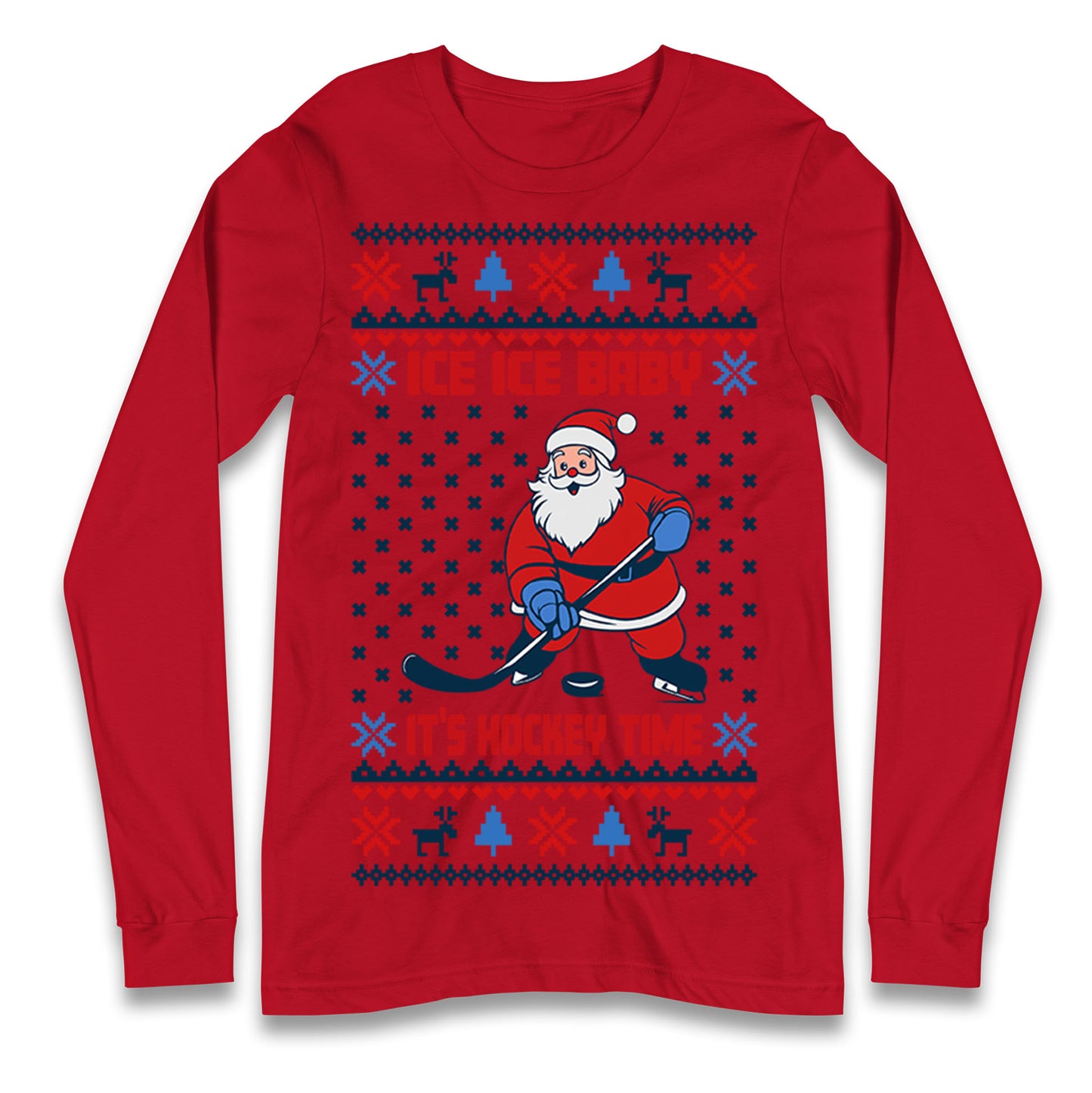 Hockey Christmas Longsleeve T Shirt
