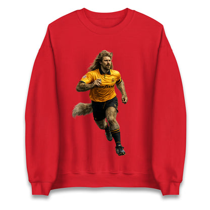 Retro John The Wolf Wolves Football Jumper 