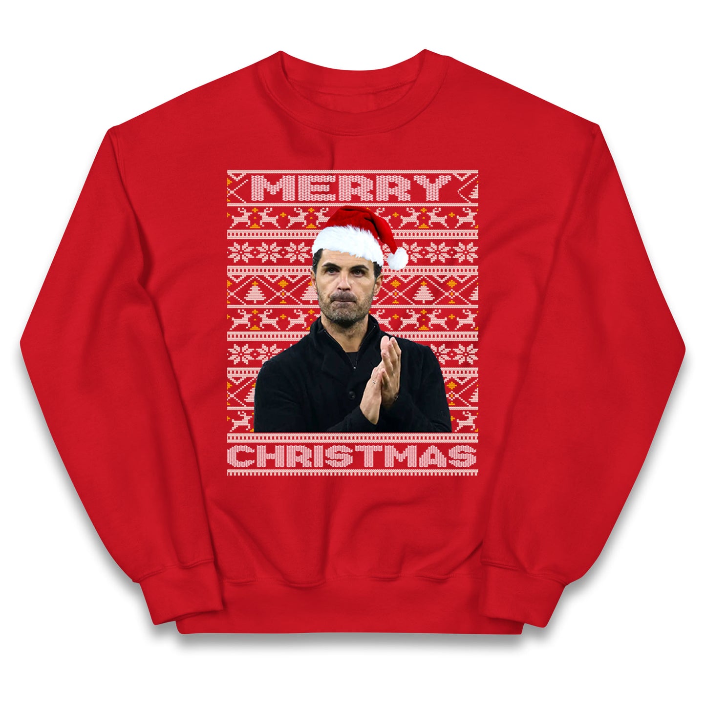 mikel arteta christmas jumper