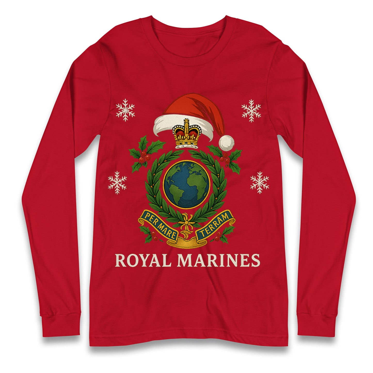 Royal Marines Christmas Longsleeve T Shirt
