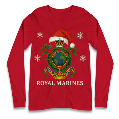 Royal Marines Christmas Longsleeve T Shirt