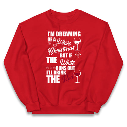 Wine Christmas Kids Jumper