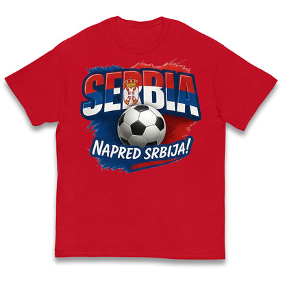 Serbia Retro World Cup Kids T Shirt