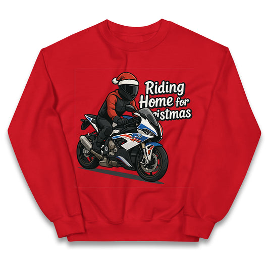 BMW S1000RR Christmas Kids Jumper