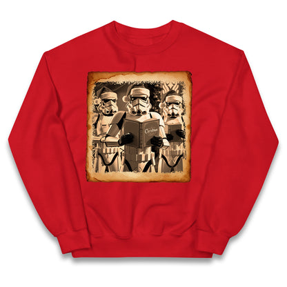 Stormtrooper Christmas Kids Jumper