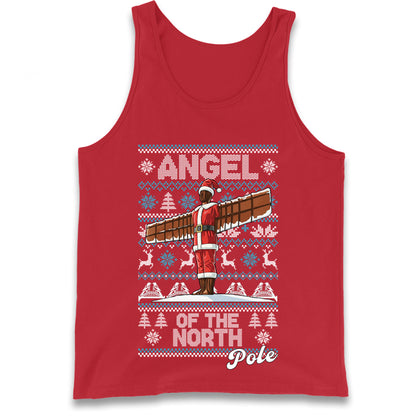 Angel Of The North Pole Christmas Tank Top