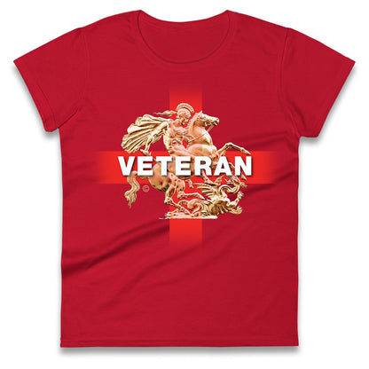 Veteran St George & The Dragon Womens Tee Top