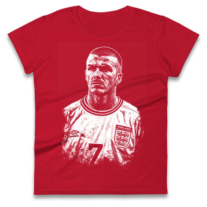 Bavid Beckham England Ladies T Shirt