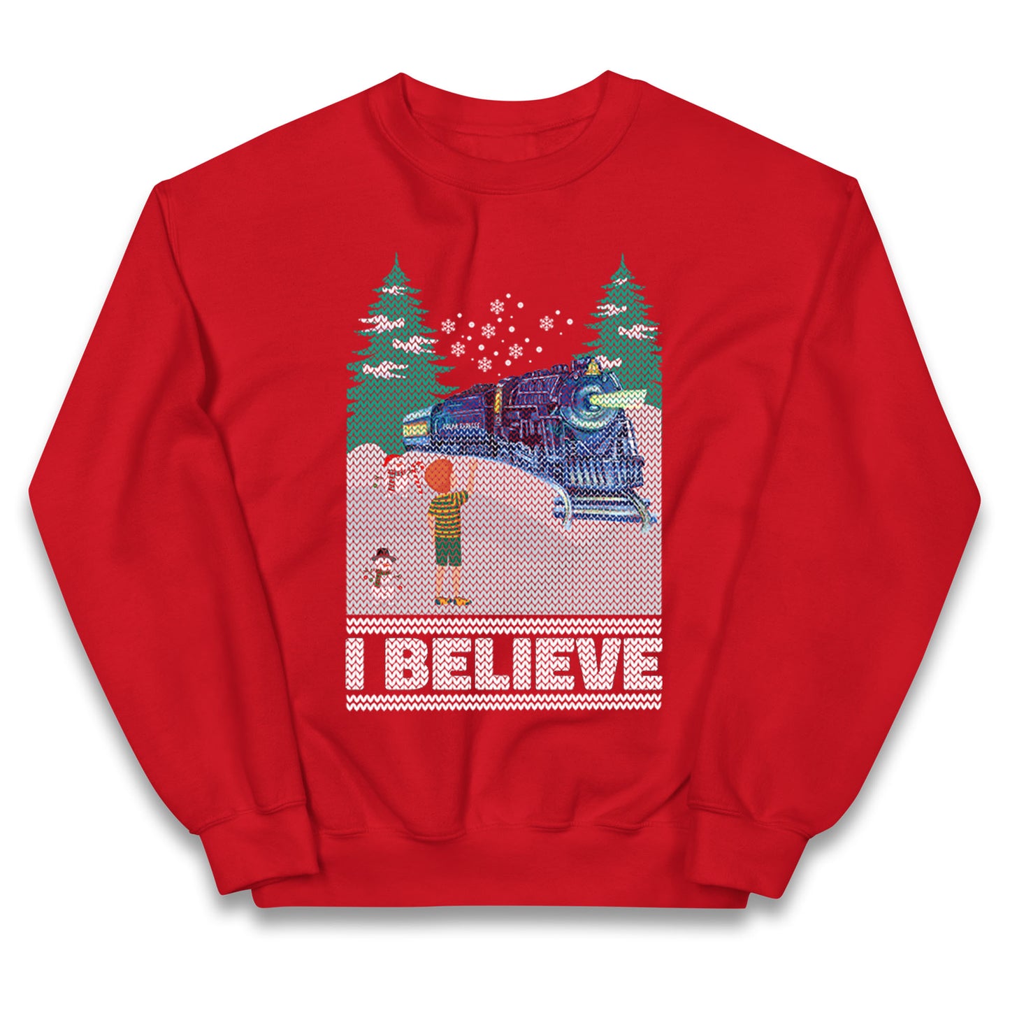 I Beleive Polar Express Christmas Kids Jumper