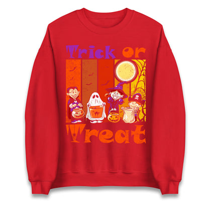 Scary Vampire Trick Or Treat Halloween Sweatshirt
