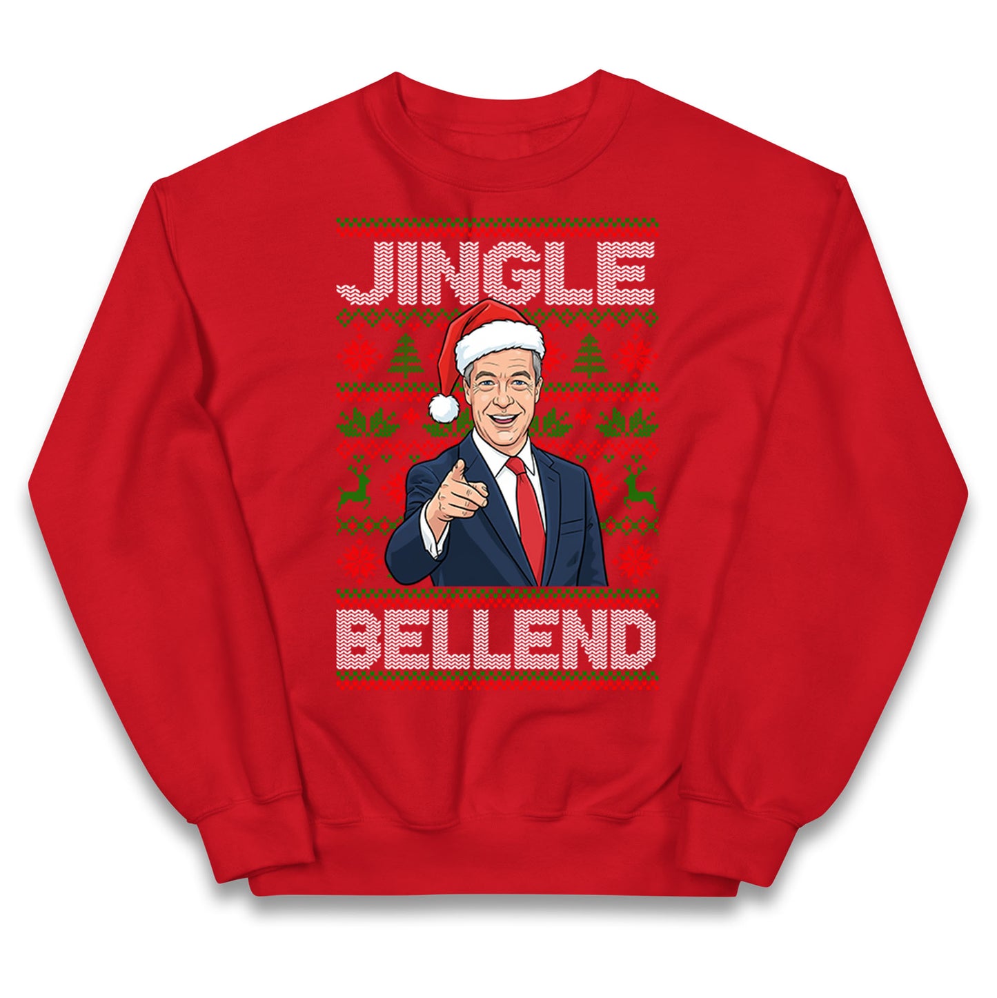 Nigel Farage Christmas Kids Jumper