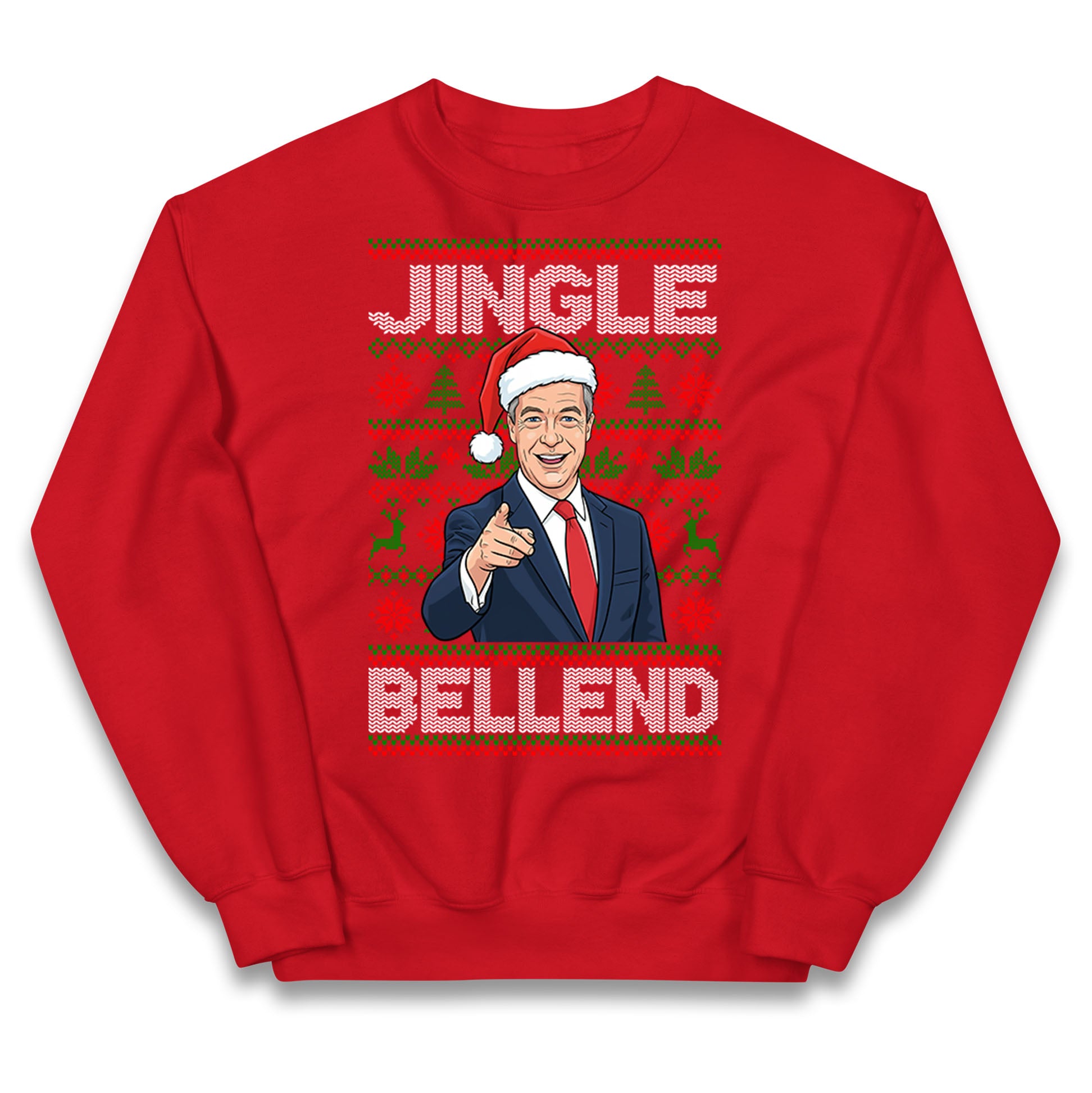 Nigel Farage Christmas Kids Jumper