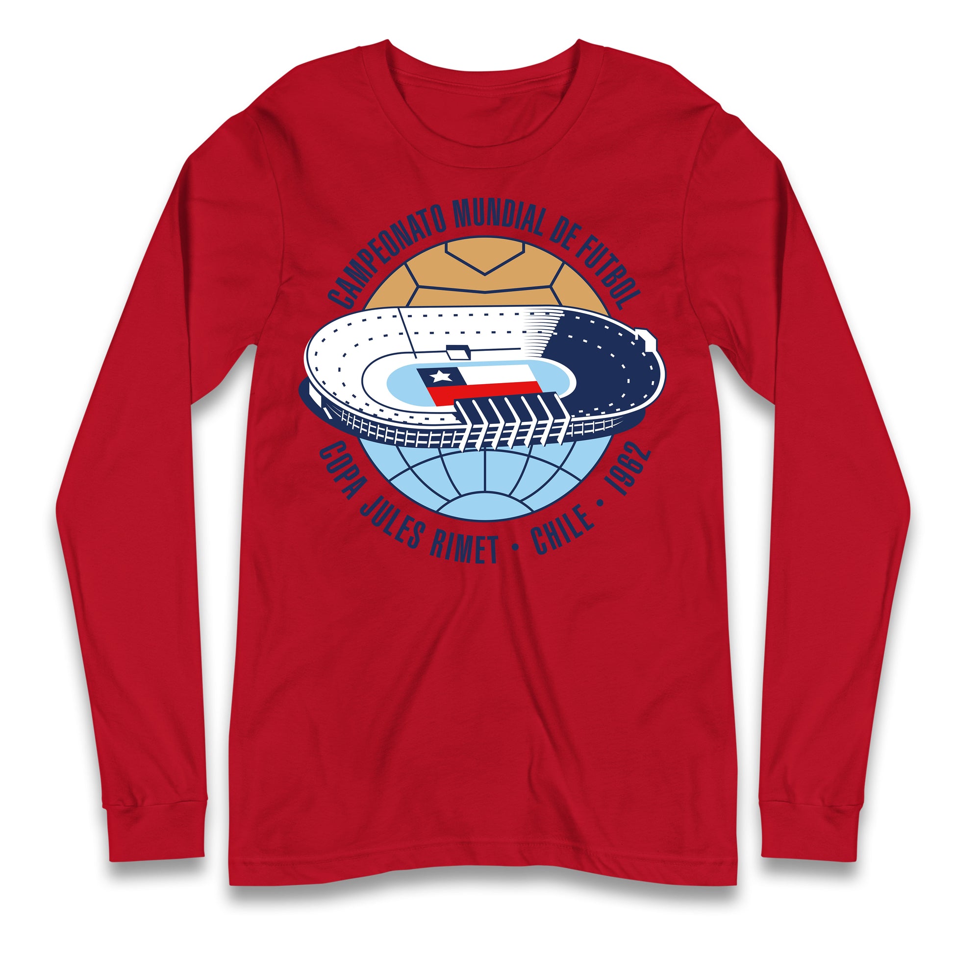 Chile 1962 Retro World Cup Longsleeve T Shirt