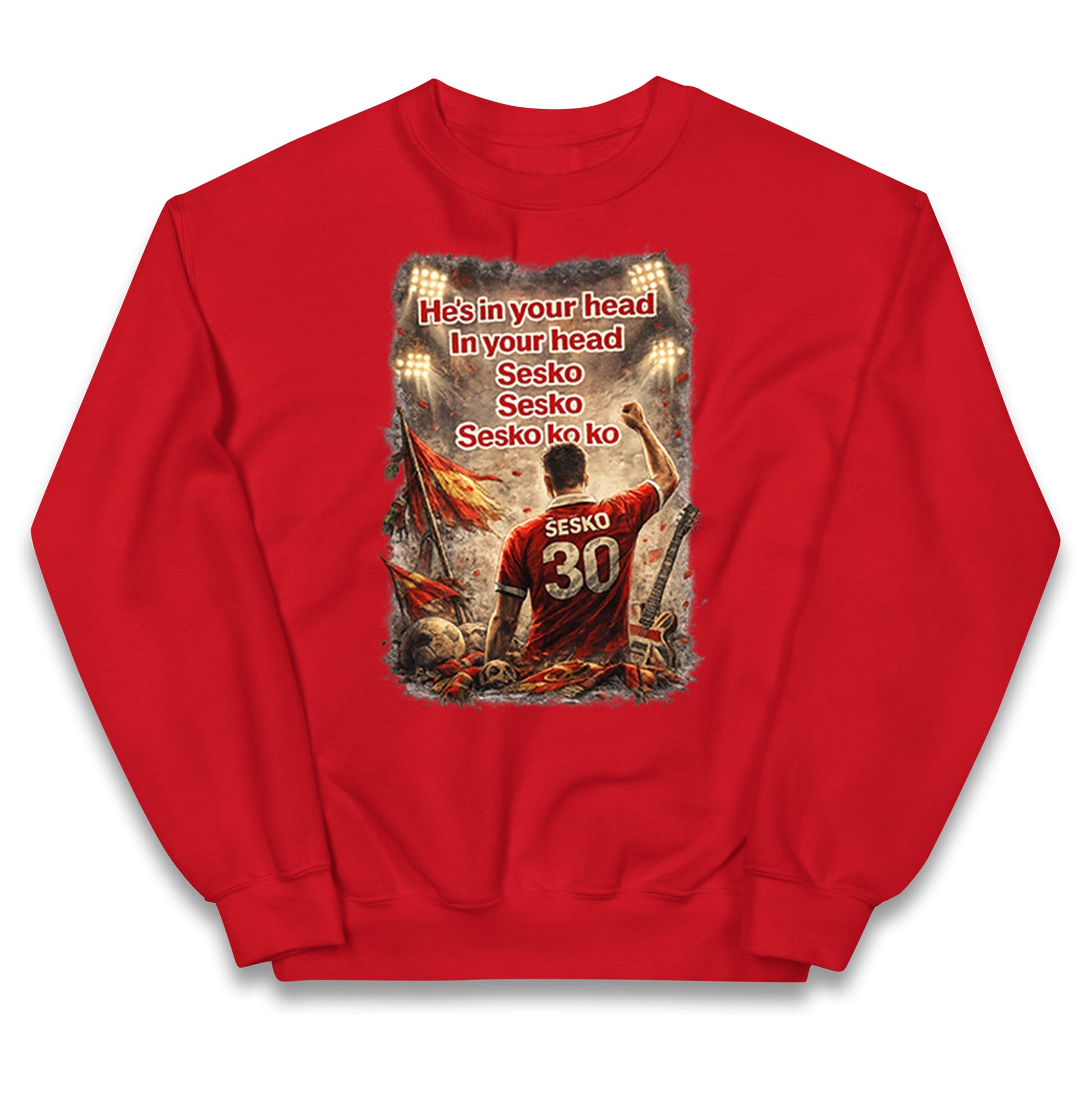 He's in Your Head in Your Head Sesko Sesko Sesko ko ko Kids Jumper