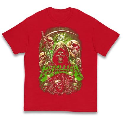 Metallica Green Skulls Kids T Shirt
