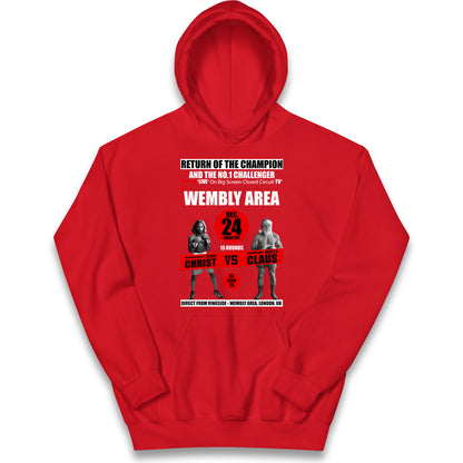 Jesus Christ Vs Santa Claus Kids Hoodie