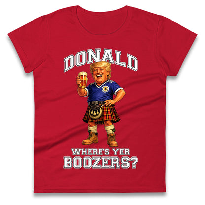 Donald Trump Scotland World Cup Ladies T Shirt