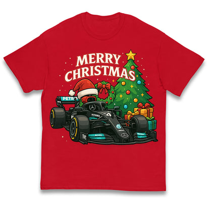 Mercedes F1 Christmas Kids T Shirt