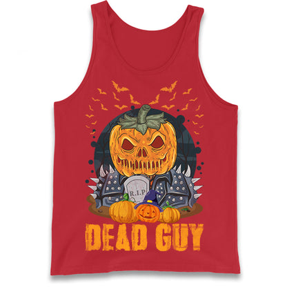 Scary Pumpkin Dead Guy Tank Top
