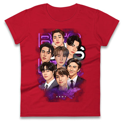 BTS K POP Ladies T Shirt