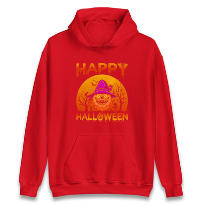 Happy Halloween Pumpkin Witch Hoodie
