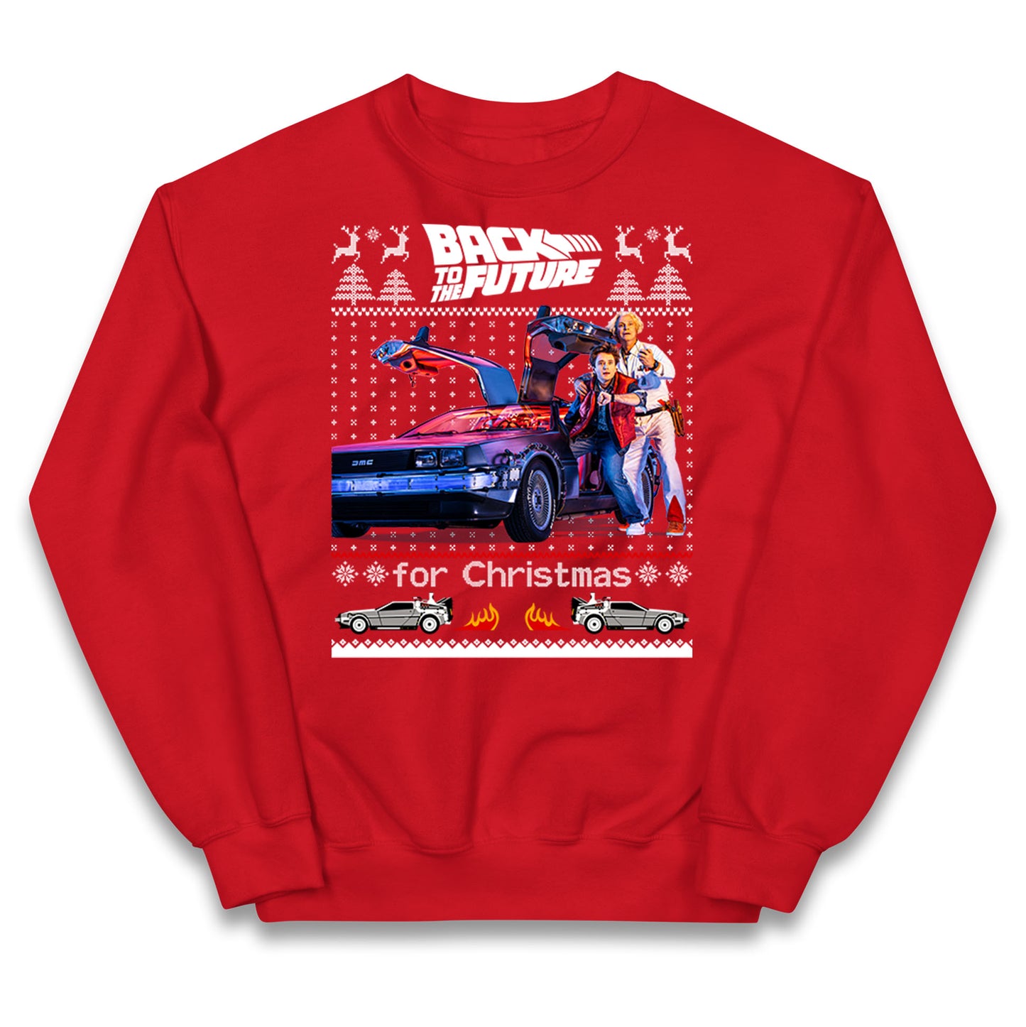 Back To The Future Christmas Kids Jumper