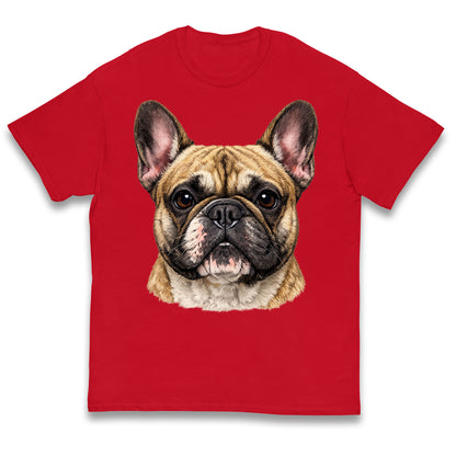 French Bulldog Face Kids T Shirt