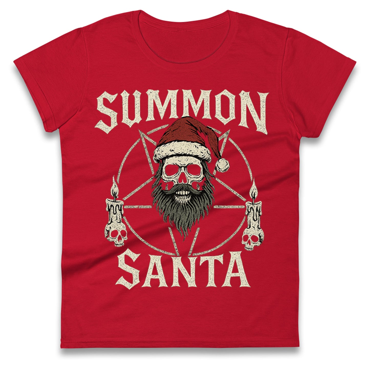 Goth Christmas Ladies T Shirt