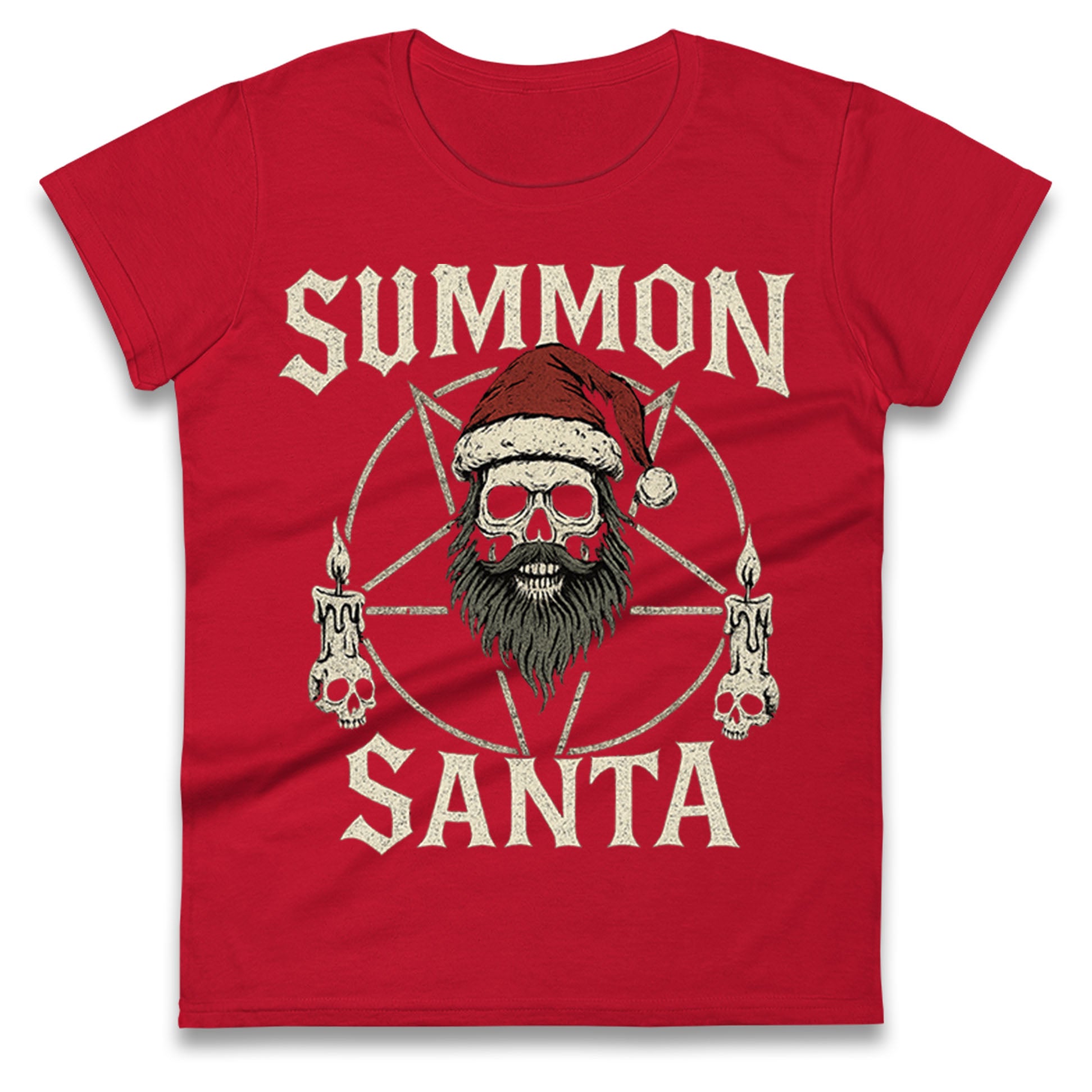 Goth Christmas Ladies T Shirt